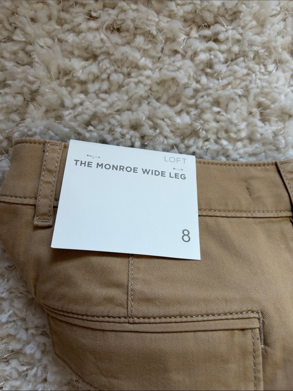 LOFT The Monroe Wide Leg Pants  NWT size 8